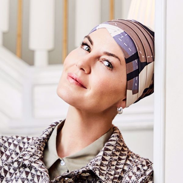 HocYoga Turban - Printed, Autumn Sculptures