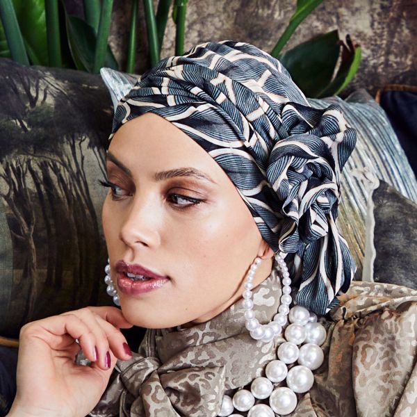 HocJUVELA - Boho Turban Set, Peacock Leaf