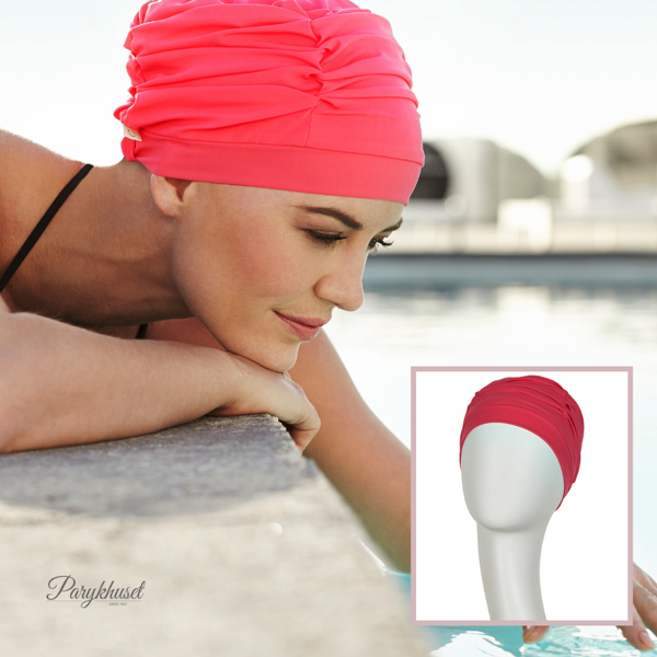 Wave Swim Cap Red