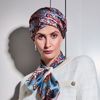 Hocmilena Turban - (silke), Royal Paisley - Blue