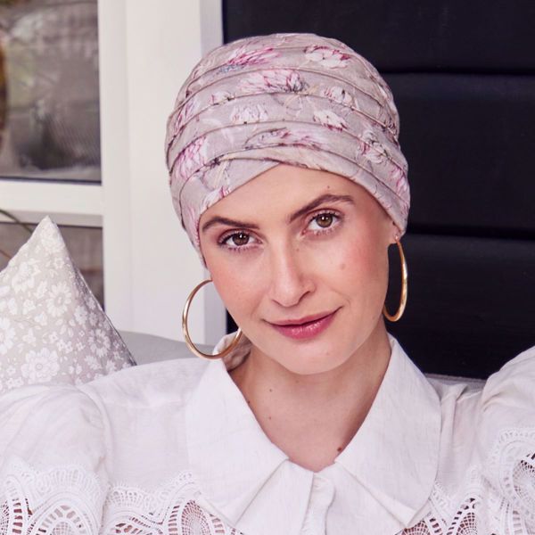 Hocyoga Turban - Printed Linen, Protea Love