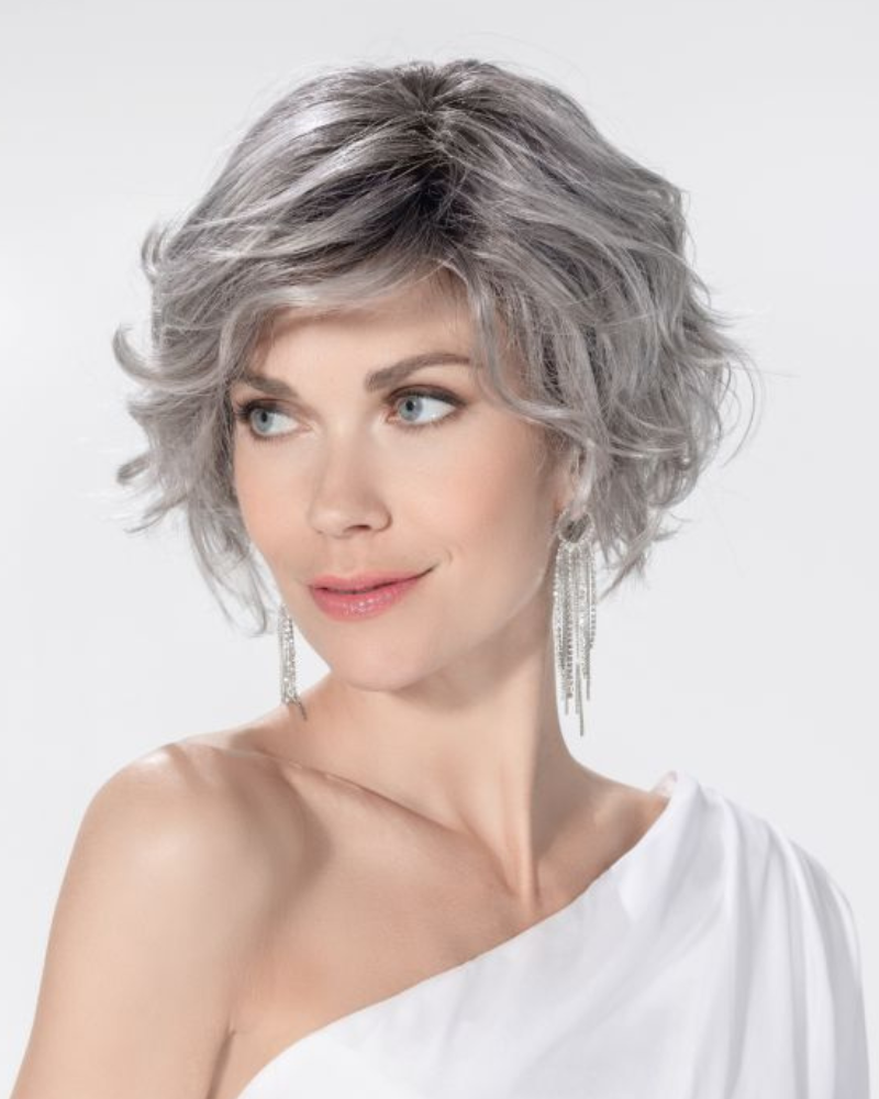 Romance Deluxe metallic grey rooted - Parykhuset